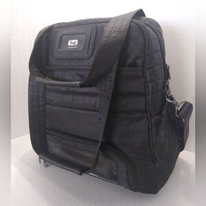 NWOT Puddle Jumper LE Convertible Tote Bag Black Pleated Backpack Unused New